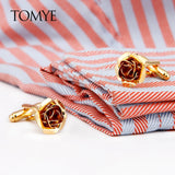 High Rose Formal Business Dress Shirts Cuff Links
