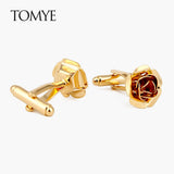 High Rose Formal Business Dress Shirts Cuff Links