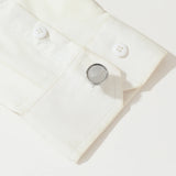 Silvery Round Personalized Formal Business Tuxedo Cufflinks