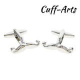 Moustache Cufflink Shirt Tie Clip Set
