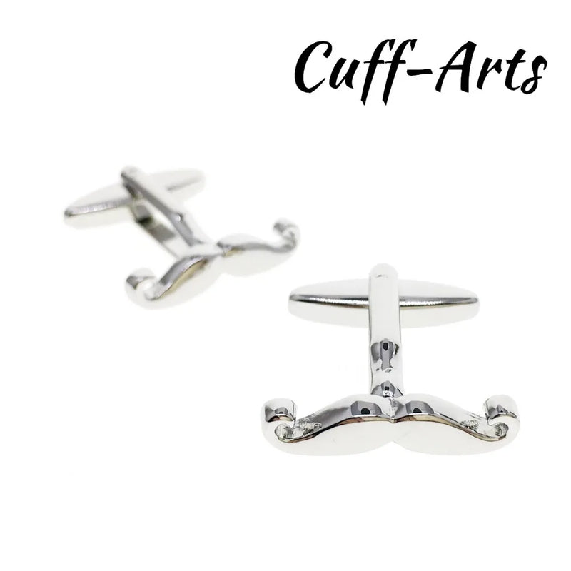 Moustache Cufflink Shirt Tie Clip Set