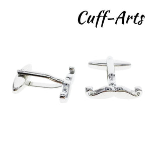 Moustache Cufflink Shirt Tie Clip Set