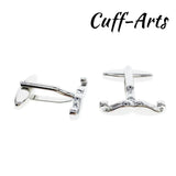 Moustache Cufflink Shirt Tie Clip Set