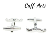 Moustache Cufflink Shirt Tie Clip Set