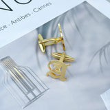 Personalized Old English Letter Cufflinks - Stainless Steel