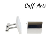 Engraved Steel Cufflinks for Men Gemelos Les Boutons De Manchette
