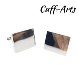 Engraved Steel Cufflinks for Men Gemelos Les Boutons De Manchette