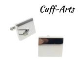 Engraved Steel Cufflinks for Men Gemelos Les Boutons De Manchette
