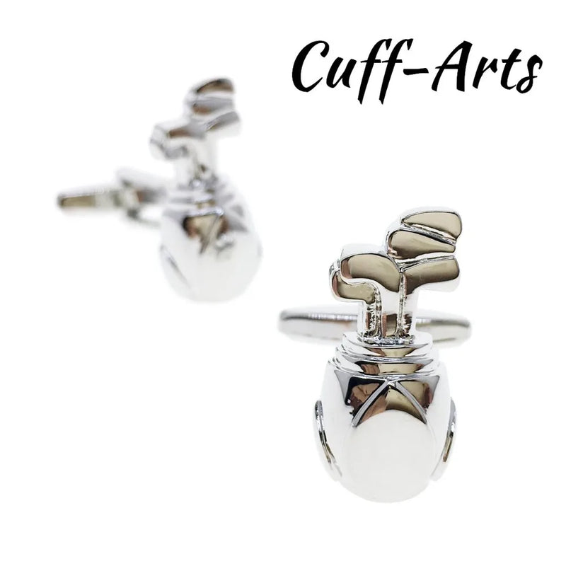 Sports Golf Bag Cufflinks for Men Shirt Cuff links by Cuffarts