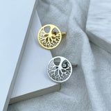 Life Tree Stainless Steel Cufflinks for Men
