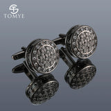 Crystal Round Tuxedo Cufflinks XK20S005 Wedding Jewelry
