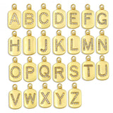 CZ Crystal Letter A-Z Brass Necklace