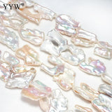 Cultured Biwa Pearl Beads 20-30mm 15 Inch Strand