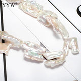 Cultured Biwa Pearl Beads 20-30mm 15 Inch Strand