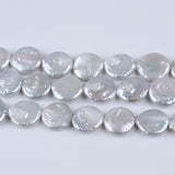 Freshwater Pearl Beads Flat Round Natural 18-20mm Per Strand