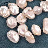 7-11mm Cultured No Hole Freshwater Pearl Beads for Jewelry Making DIY