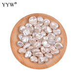 7-11mm Cultured No Hole Freshwater Pearl Beads for Jewelry Making DIY