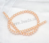 7-8mm Pink Potato Pearl Beads 15.7" Strand
