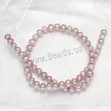 Purple Potato Freshwater Pearl Beads 7-8mm 15.7" Strand