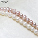 6-7mm Potato Freshwater Pearl Beads 15 Inch Strand