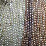 Cultured Rice Freshwater Pearl Beads 2-9mm Strand Diy Jewelry Making