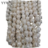 Cultured Rice Freshwater Pearl Beads Tear Drop Rain Drop Water Drop 9x11mm
