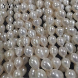 Cultured Rice Freshwater Pearl Beads Tear Drop Rain Drop Water Drop 9x11mm