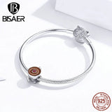 Sterling Silver Coffee Cup Cafe Beads Charms for Bracelets