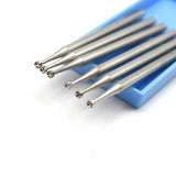 Steel Burs Series 0.9mm-0.23mm 6Pcs Jewelry Polishing Tool