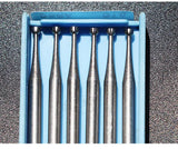 Steel Burs 0.9mm-0.23mm 6Pcs Jewelry Polishing Tool