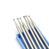Steel Burs Series 0.9mm-0.23mm 6Pcs Jewelry Polishing Tool