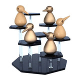 Acrylic Cupcake Stand Jewelry Display Risers Set Removable Shelves