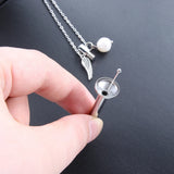 Cupronickel Chain Cylindrical Urn Ashes Keepsake Jewelry