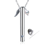 Cupronickel Chain Cylindrical Urn Ashes Keepsake Jewelry