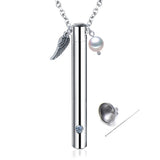 Cupronickel Chain Cylindrical Urn Ashes Keepsake Jewelry