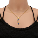Curacao Map Flag Pendant Necklace Stainless Steel For Women Girls