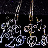 CZ Initial Name Letter Anklet Bracelet Women Crystal Tennis Chain Foot Jewelry