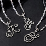 CZ Initial Name Letter Anklet Bracelet Women Crystal Tennis Chain Foot Jewelry