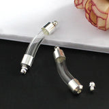 Glass Vial Pendant Screw Cap Tube DIY Jewelry Making