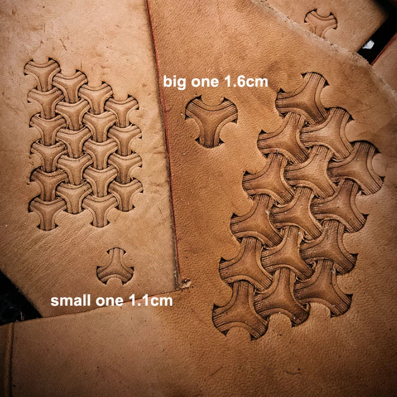 Curved Armor Pattern Leather Carving Stamps Tool