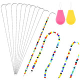 Curved Beading Needle & Threader Set for Jewelry Making Bead Spinner Tool