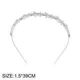 Curves Hair Hoop with Pearls and Crystals for Women