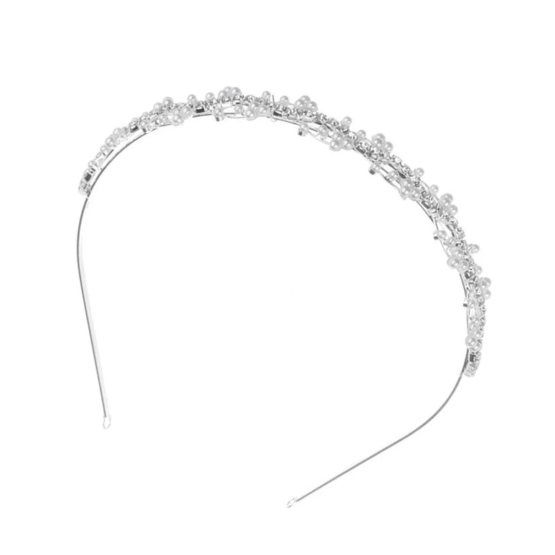 Curves Hair Hoop with Pearls and Crystals for Women