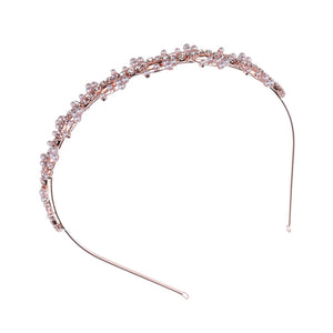 Curves Hair Hoop with Pearls and Crystals for Women