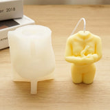 Curvy Women Silicone Mold Holding Babies, DIY Candle and Plaster Molds