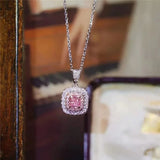 AAAAA Zircon Chocker Necklace 925 Sterling Silver Wedding Engagement Pendants