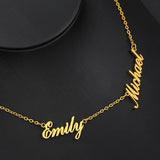Family Numbers Nameplate Pendant Necklace Jewelry Mom Dad
