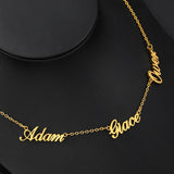 Family Numbers Nameplate Pendant Necklace Jewelry Mom Dad