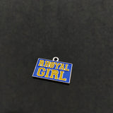 10Pcs Greek Sorority Enamel Letter Charm Pendant Jewelry