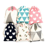 10x14cm Drawstring Bags Jewelry Soap Pouch Linen Cotton Bag 10pcs/lot